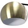 5_Lalia 59" Antique Brass and Matte Black Swivel Floor Lamp more views