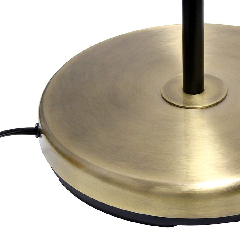 Image 6 Lalia 59" Antique Brass and Matte Black Swivel Floor Lamp more views