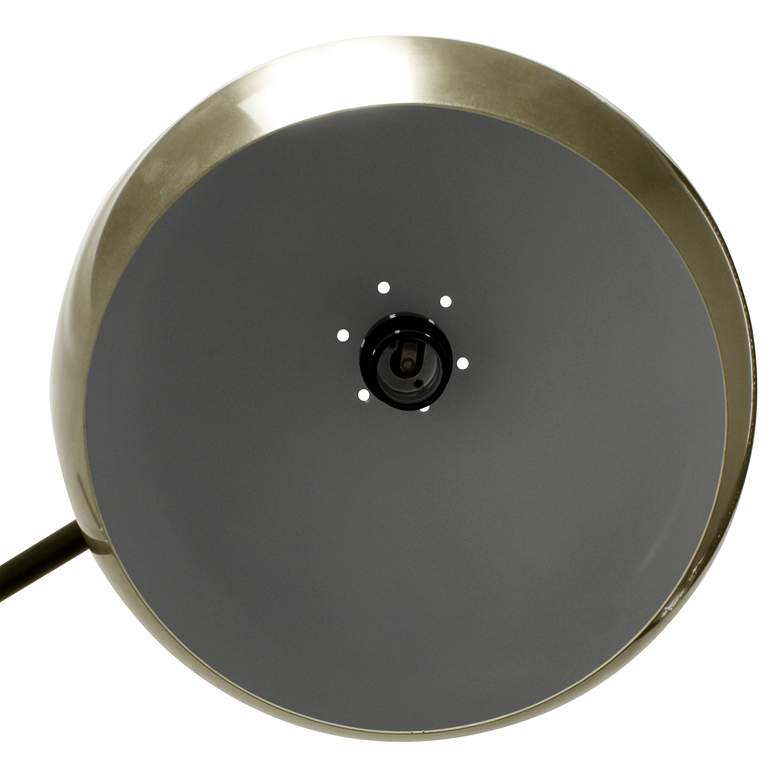 Image 7 Lalia 59" Antique Brass and Matte Black Swivel Floor Lamp more views