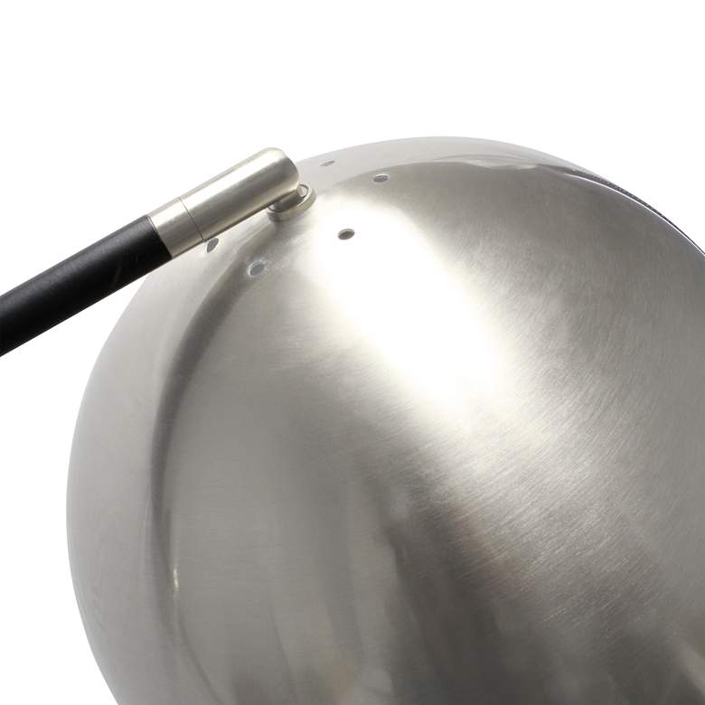 Image 4 Lalia 59" Brushed Nickel and Matte Black Swivel Floor Lamp more views
