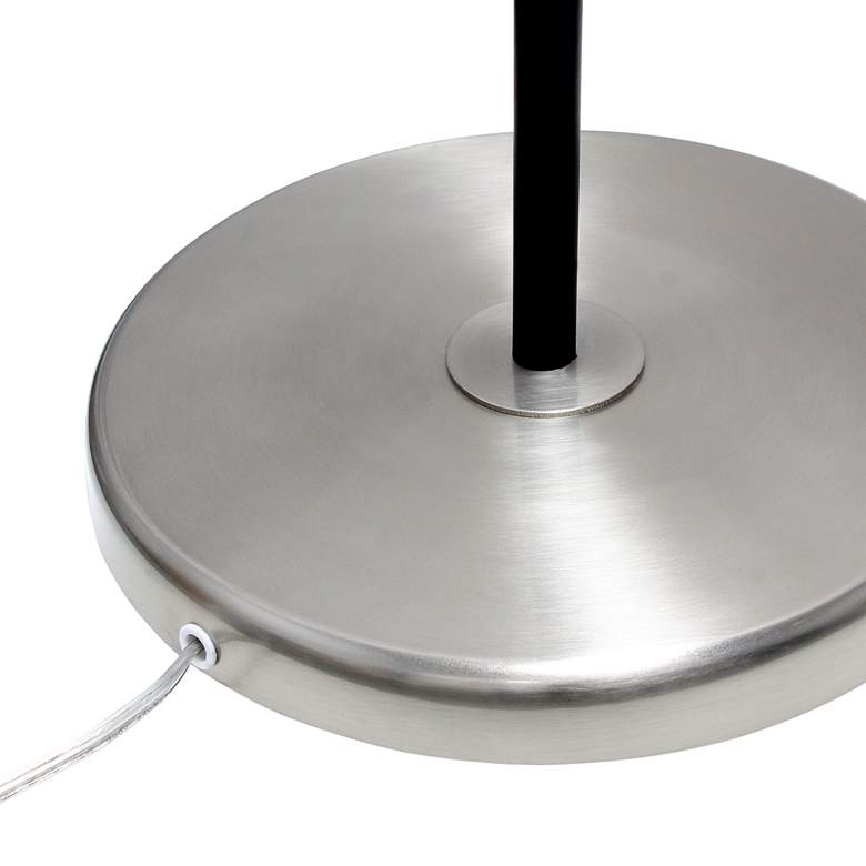 Image 6 Lalia 59" Brushed Nickel and Matte Black Swivel Floor Lamp more views