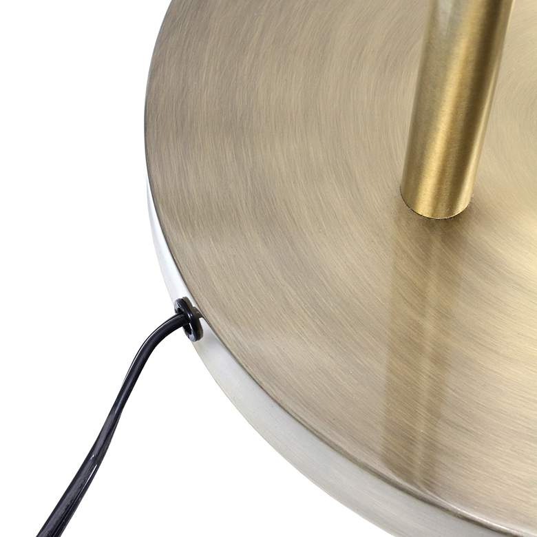 Image 4 Lalia 64" Antique Brass Industrial Modern Arched Arm Floor Lamp more views