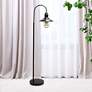 1_Lalia 64" Restoration Bronze Industrial Modern Arched Arm Floor Lamp