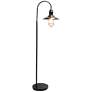 7_Lalia 64" Restoration Bronze Industrial Modern Arched Arm Floor Lamp more views