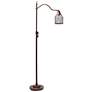 Thumbnail2 of Lalia Adjustable Height Red Bronze Arched Arm Floor Lamp