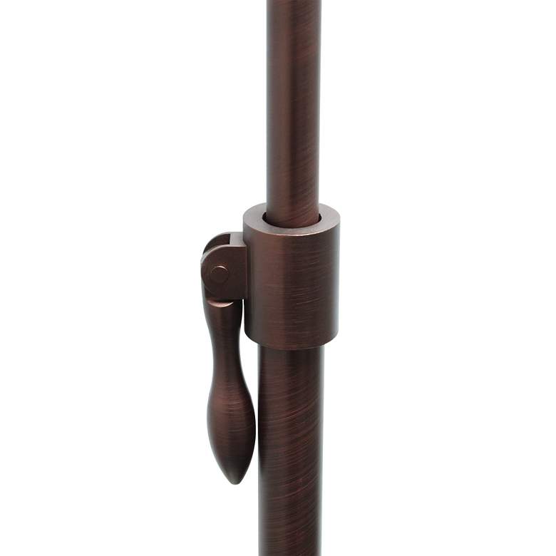 Image 4 Lalia Adjustable Height Red Bronze Arched Arm Floor Lamp more views