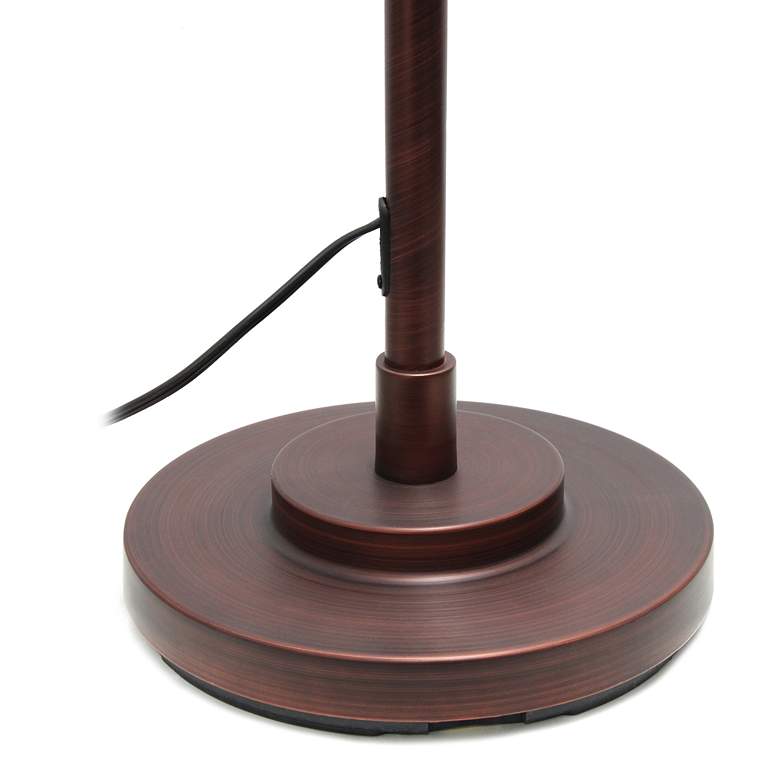 Image 5 Lalia Adjustable Height Red Bronze Arched Arm Floor Lamp more views