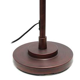 Image5 of Lalia Adjustable Height Red Bronze Arched Arm Floor Lamp more views