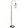 Lalia Antique Brass Arched Floor Lamp