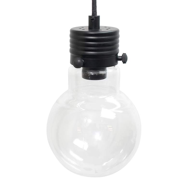 Image 5 Lalia Beacon 60" Black Matte and Clear Glass Globe Floor Lamp more views