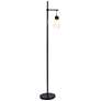 7_Lalia Beacon 60" Black Matte and Clear Glass Globe Floor Lamp more views