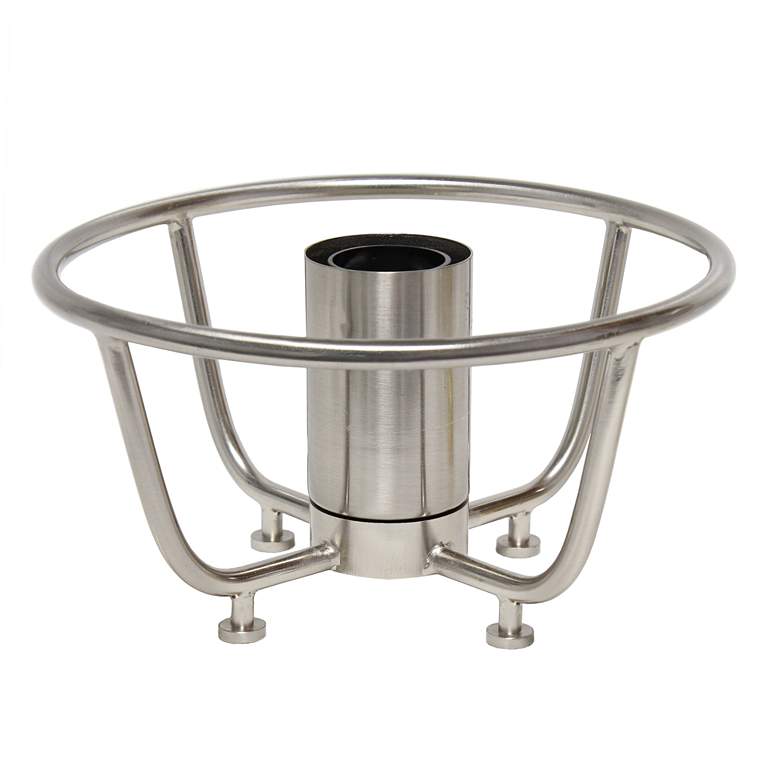 Image 4 Lalia Home 10"H Nickel Globe Glass Uplight Accent Table Lamp more views