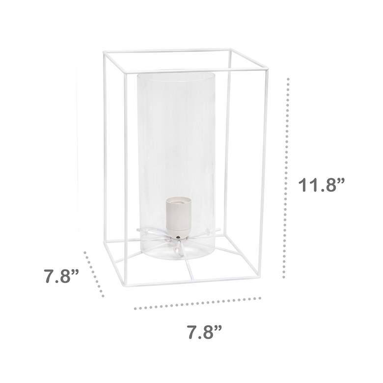 Image 6 Lalia Home 12" High White and Clear Glass Accent Table Lamp more views