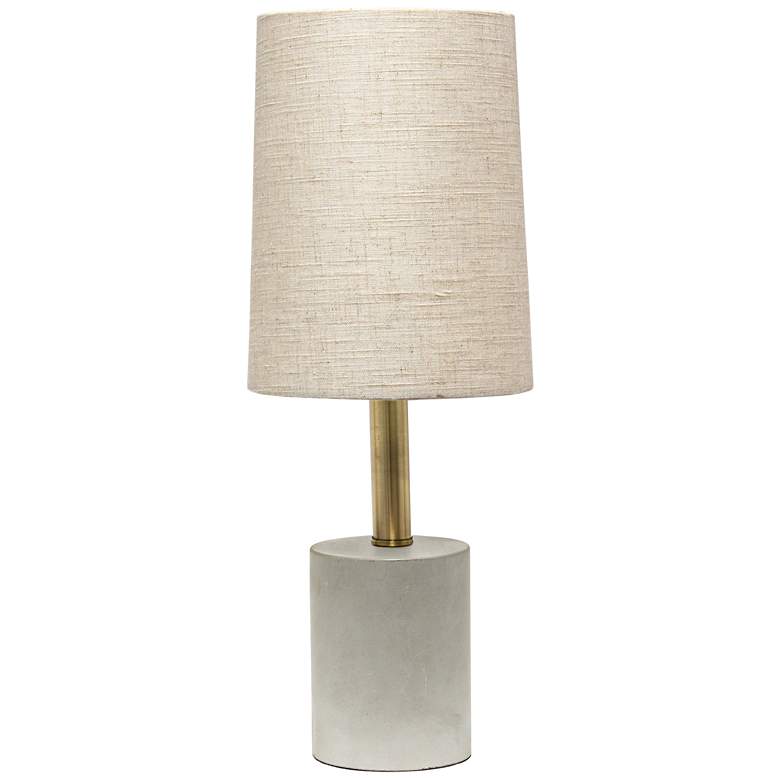 Image 2 Lalia Home 18 1/2 inchH Khaki Gray Concrete Accent Table Lamp