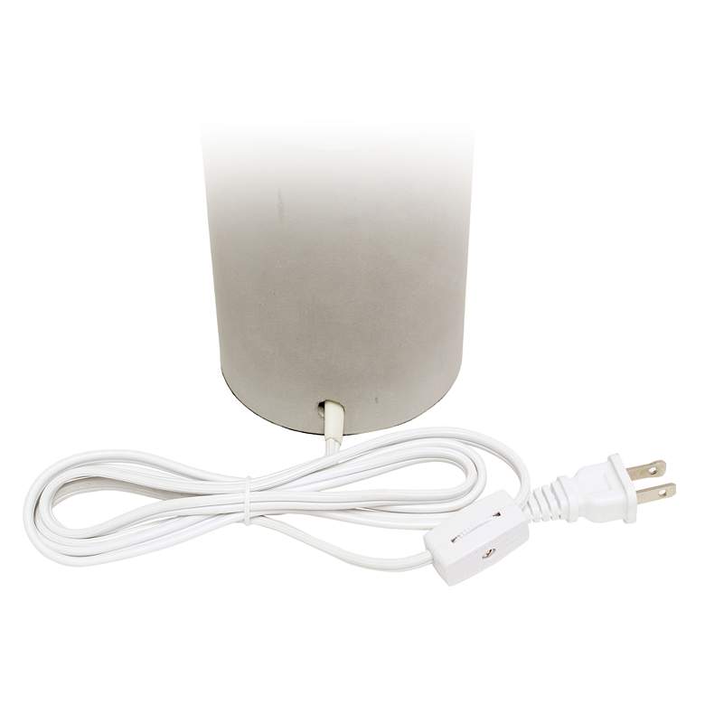 Image 4 Lalia Home 18 1/2 inchH Khaki Gray Concrete Accent Table Lamp more views