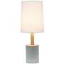 Lalia Home 18 1/2"H White Gray Concrete Accent Table Lamp