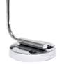 Lalia Home 18 3/4" Chrome Iron Desk Lamp with Dual USB Ports