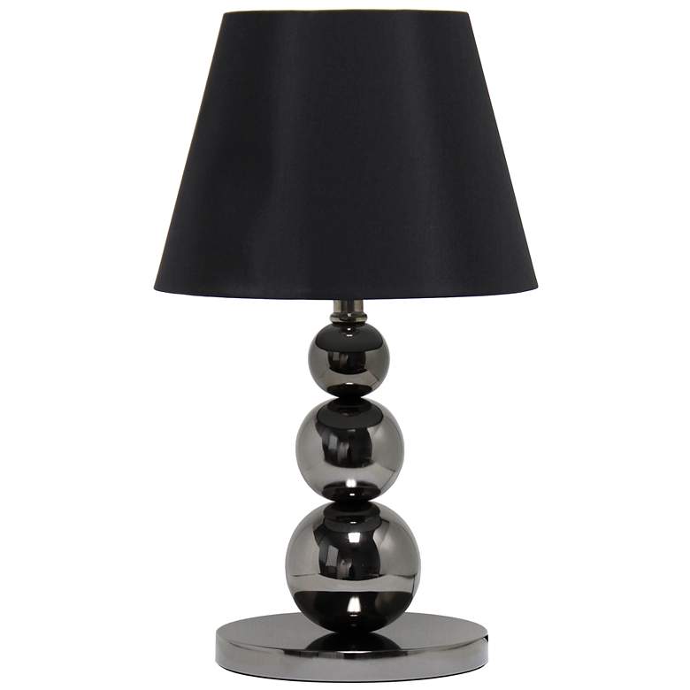 Image 1 Lalia Home 19.29" Stacked Ball Table Lamp, Black