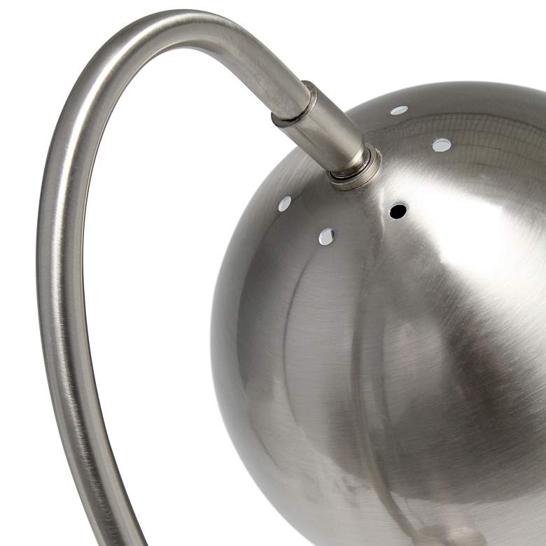 Image 3 Lalia Home 20 1/4" Brushed Nickel Metal Desk Lamp with Dome Shade more views