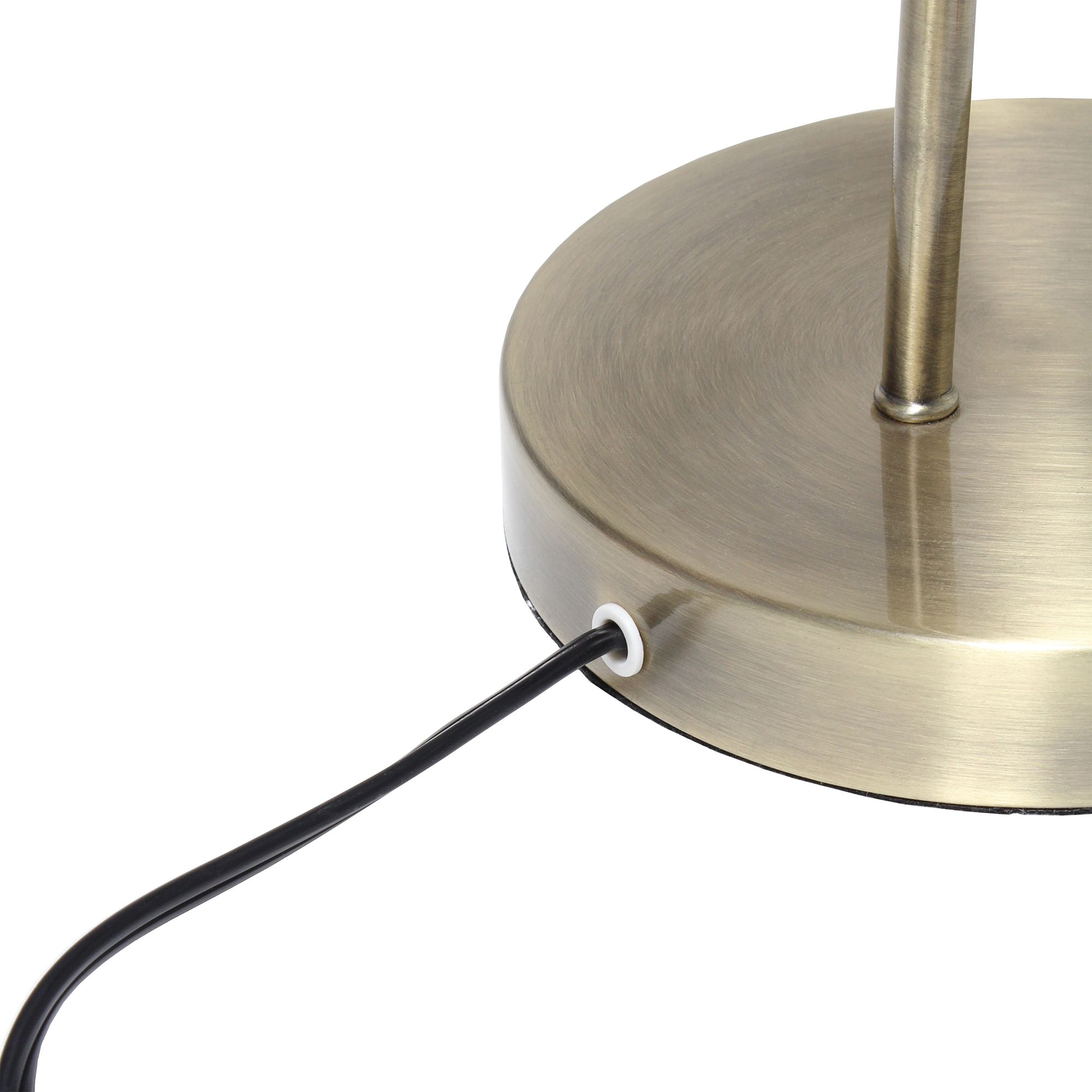 Image 3 Lalia Home 20" Antique Brass Arched Metal Cage Desk Lamp more views