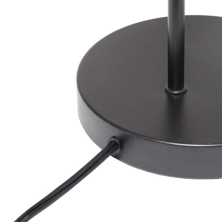 Image 3 Lalia Home 20" Black Arched Metal Desk Lamp with Cage Shade more views
