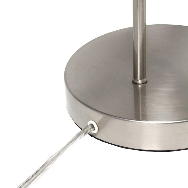 Image 3 Lalia Home 20" Brushed Nickel Arched Metal Cage Desk Lamp more views