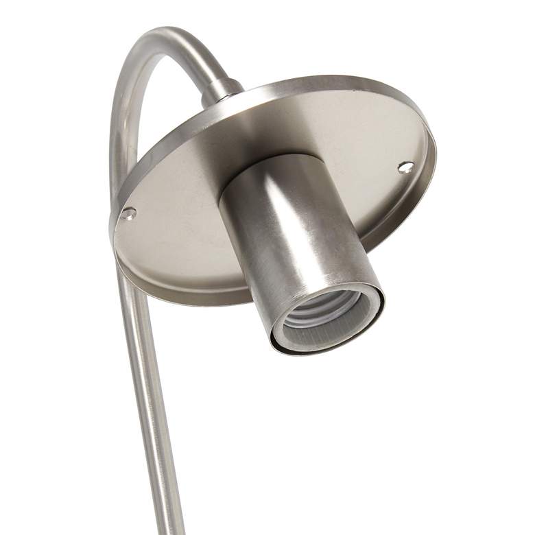 Image 4 Lalia Home 20" Brushed Nickel Arched Metal Cage Desk Lamp more views