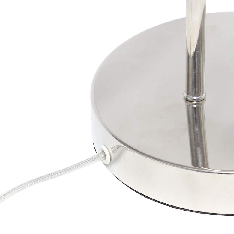 Image 3 Lalia Home 20" Chrome Arched Metal Desk Lamp with Cage Shade more views