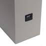 5_Lalia Home 21" Lexington Gray Leather USB Accent Table Lamp more views