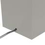6_Lalia Home 21" Lexington Gray Leather USB Accent Table Lamp more views