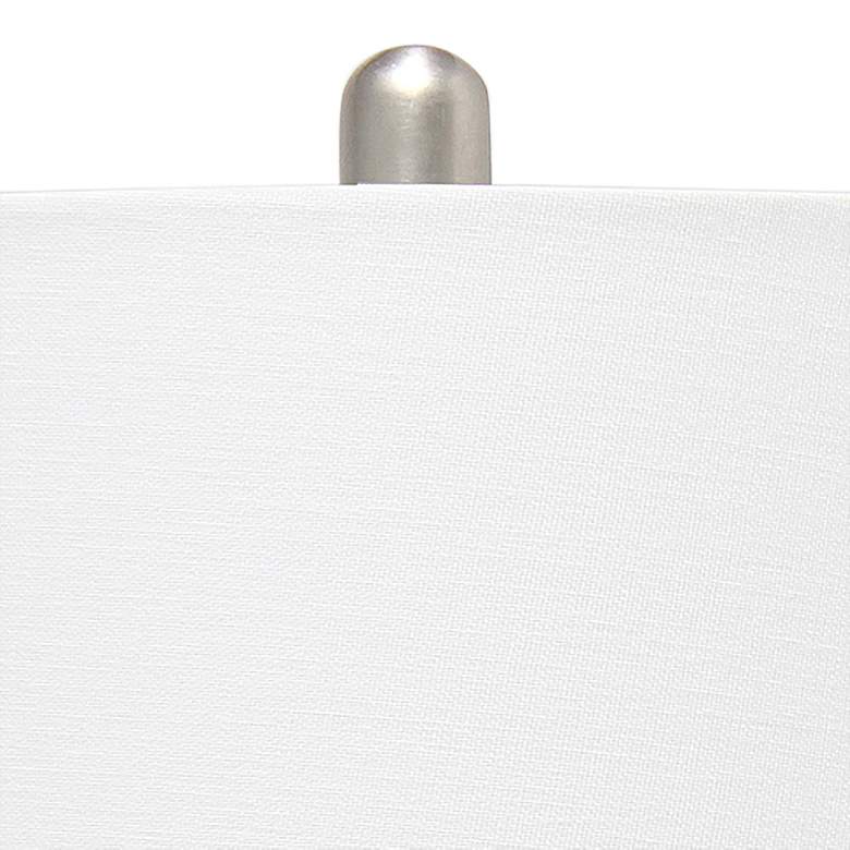 Image 3 Lalia Home 23 1/4" Modern Clear Blue Rippled Glass Table Lamp more views