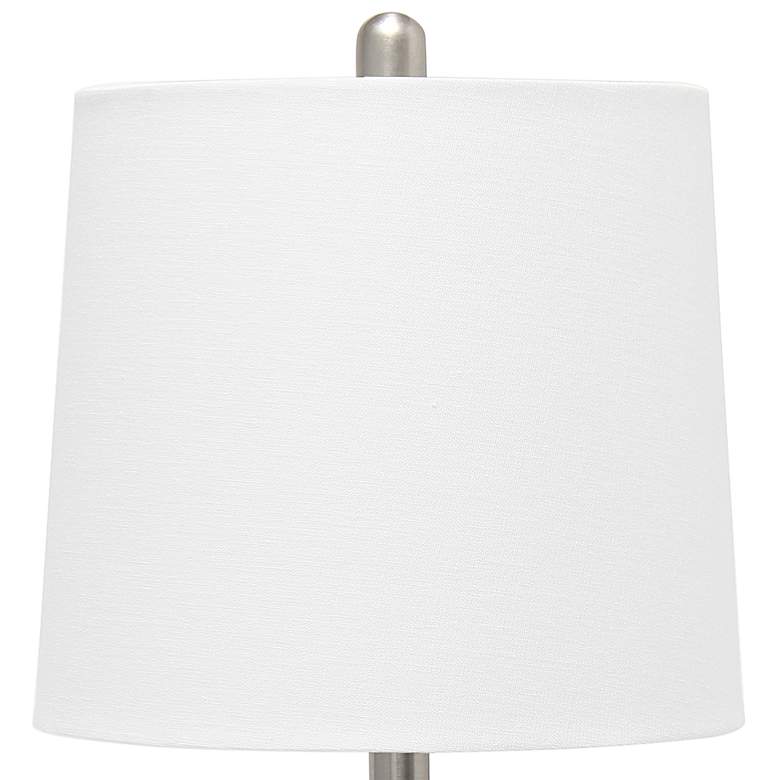 Image 4 Lalia Home 23 1/4" Modern Clear Blue Rippled Glass Table Lamp more views