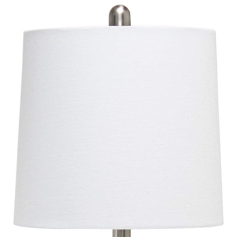 Image 3 Lalia Home 23 1/4" Modern Rippled Glass Dark Blue Table Lamp more views