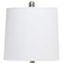 3_Lalia Home 23 1/4" Modern Rippled Glass Dark Blue Table Lamp more views