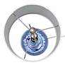 4_Lalia Home 23 1/4" Modern Rippled Glass Dark Blue Table Lamp more views