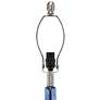 5_Lalia Home 23 1/4" Modern Rippled Glass Dark Blue Table Lamp more views