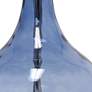 6_Lalia Home 23 1/4" Modern Rippled Glass Dark Blue Table Lamp more views