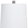 3_Lalia Home 23 1/4" Modern Rippled Purple Glass Table Lamp more views