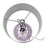 4_Lalia Home 23 1/4" Modern Rippled Purple Glass Table Lamp more views