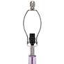 5_Lalia Home 23 1/4" Modern Rippled Purple Glass Table Lamp more views