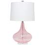 Lalia Home 24" Classix Contemporary Wavy Colored Glass Table Lamp, Pin