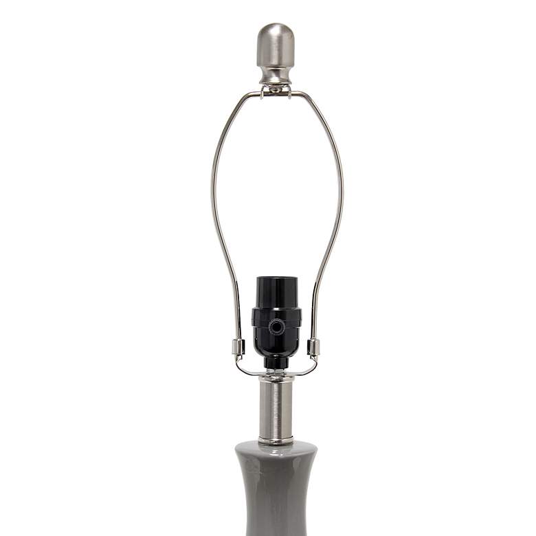 Image 7 Lalia Home 26 1/4" Gray Ceramic Droplet Table Lamp more views
