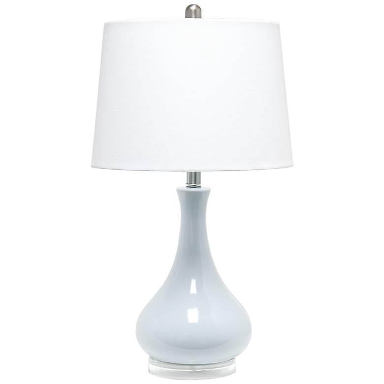 Image 2 Lalia Home 26 1/4" Light Blue Ceramic Droplet Table Lamp