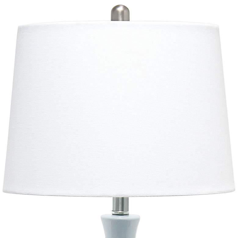 Image 4 Lalia Home 26 1/4" Light Blue Ceramic Droplet Table Lamp more views