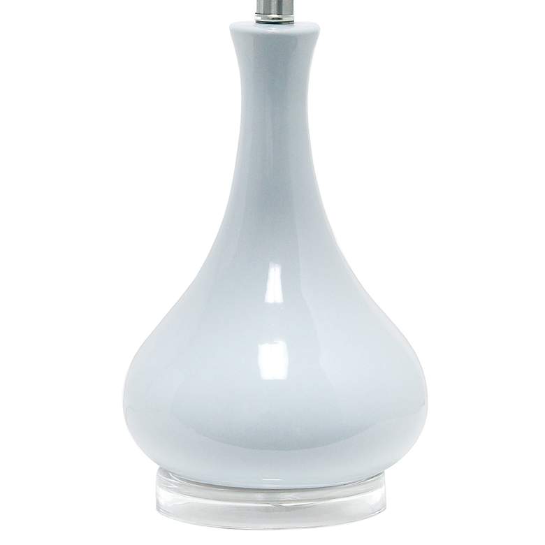 Image 5 Lalia Home 26 1/4 inch Light Blue Ceramic Droplet Table Lamp more views