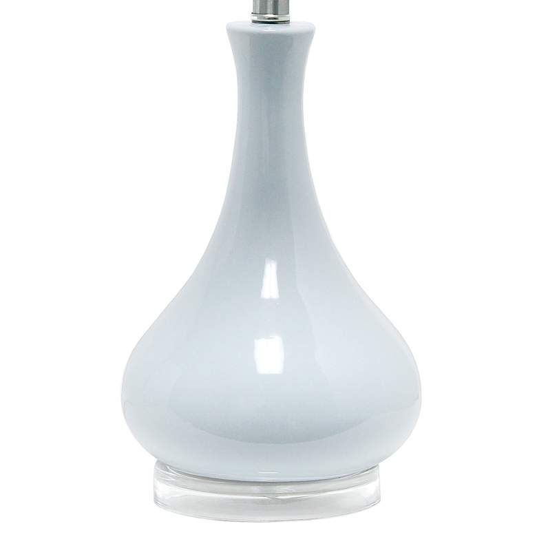 Image 5 Lalia Home 26 1/4" Light Blue Ceramic Droplet Table Lamp more views