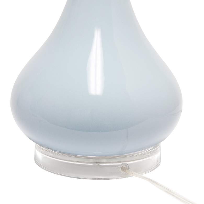 Image 6 Lalia Home 26 1/4 inch Light Blue Ceramic Droplet Table Lamp more views