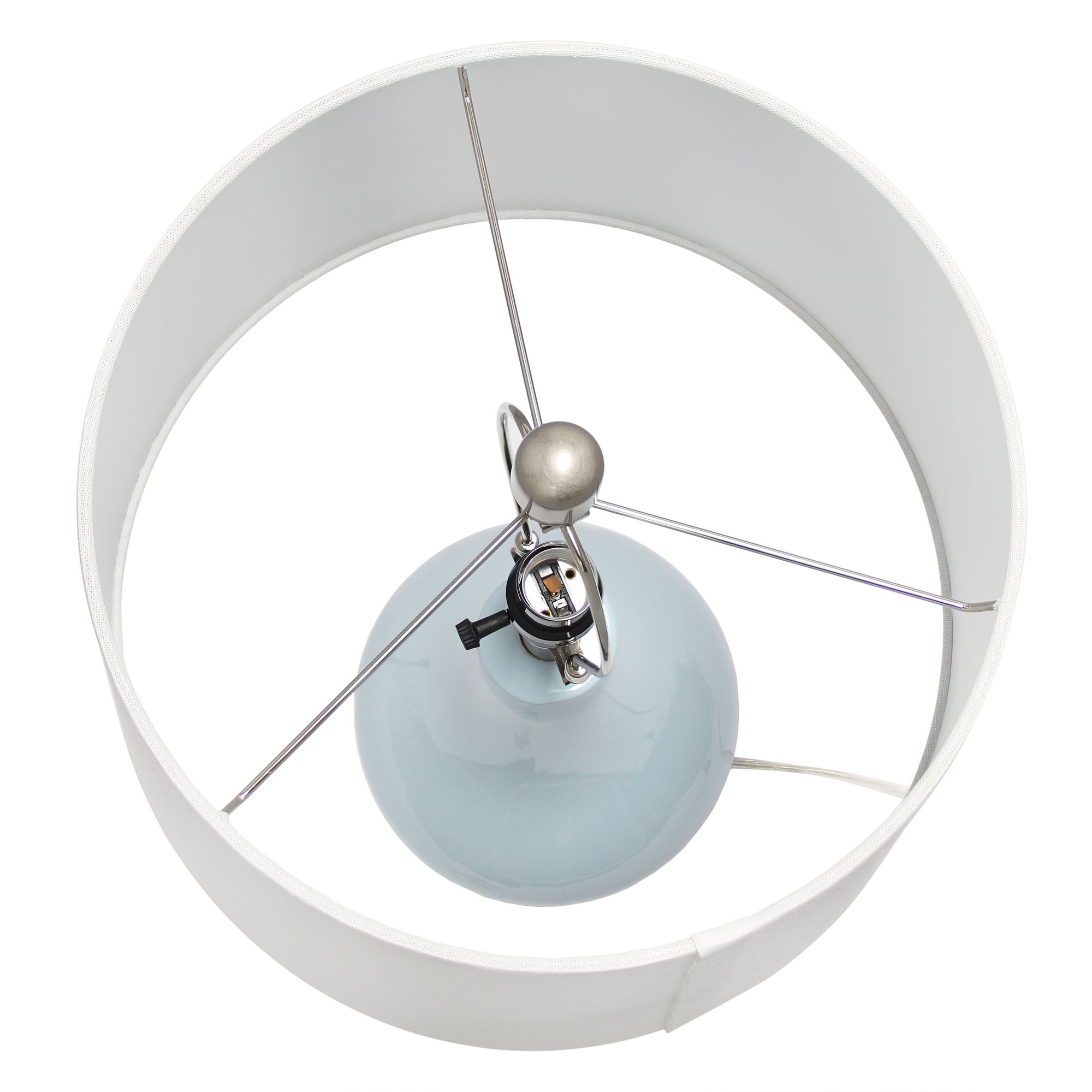 Lalia Home 26 1/4" Light Blue Ceramic Droplet Table Lamp