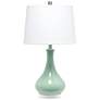 Lalia Home 26 1/4" Modern Droplet Aqua Blue Ceramic Table Lamp