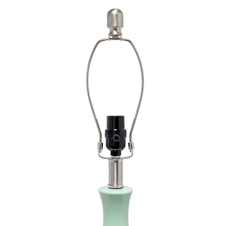 Image 7 Lalia Home 26 1/4" Modern Droplet Aqua Blue Ceramic Table Lamp more views